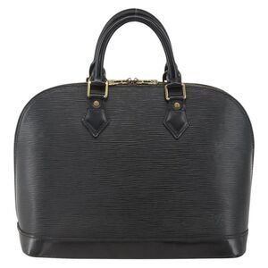 Louis Vuitton Alma Epi Leather Black Leather Handbag